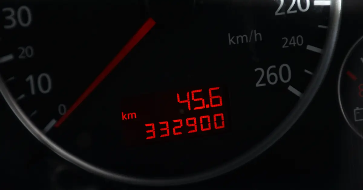 Odometer reset clearance device